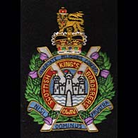 Kings Own Scottish Borderers Wire Blazer Badge